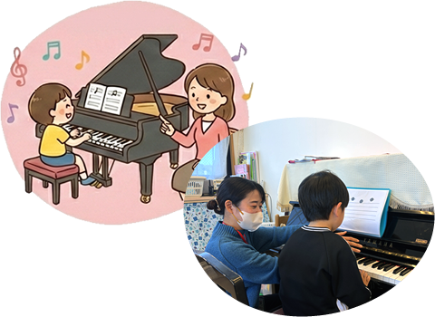 カワイ音楽教室のレッスン風景